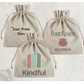 Natural Linen Favor Bag with your Custom Print 10"x12"